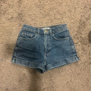 American apparel denim shorts
